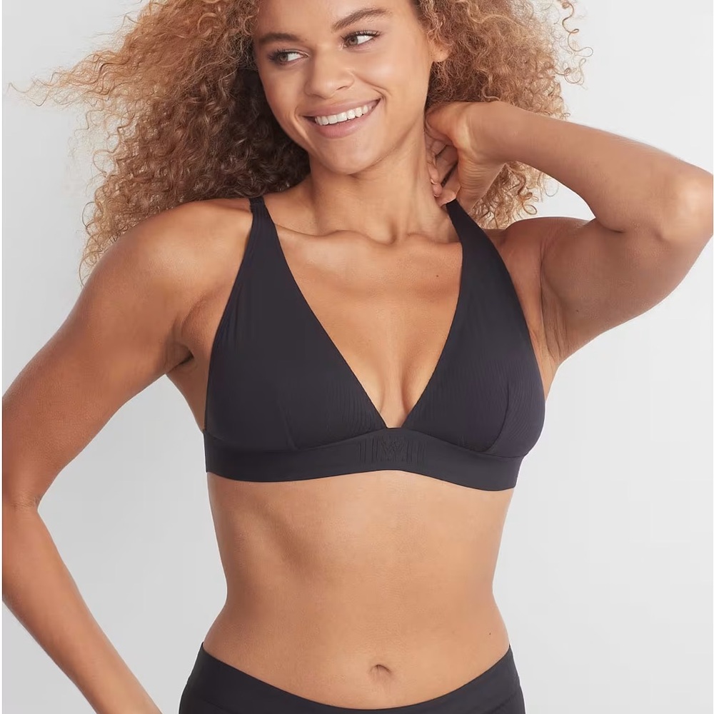 Wilford Triangle Bralette Black